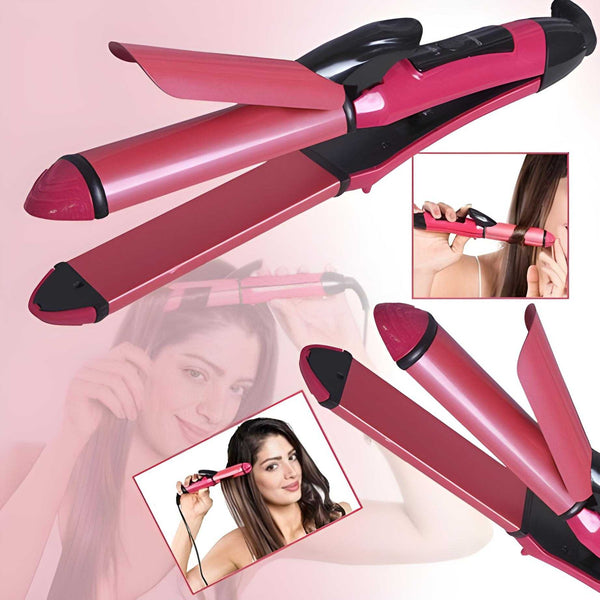 Imported Nova 2 In 1 Hair Curler & Straightener For Women